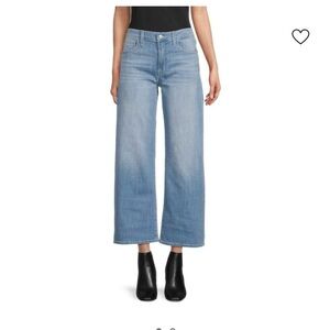Hudson Rosalie High Rise Wide Leg Cropped Hem Jeans Size 31